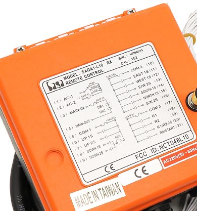 گیرنده ریموت کنترل جرثقیل مدلL10 ساگا - Image 2