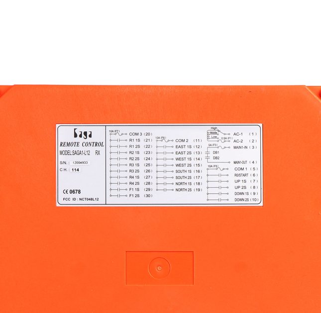 گیرنده ریموت کنترل جرثقیل مدلL12 ساگا - Image 2