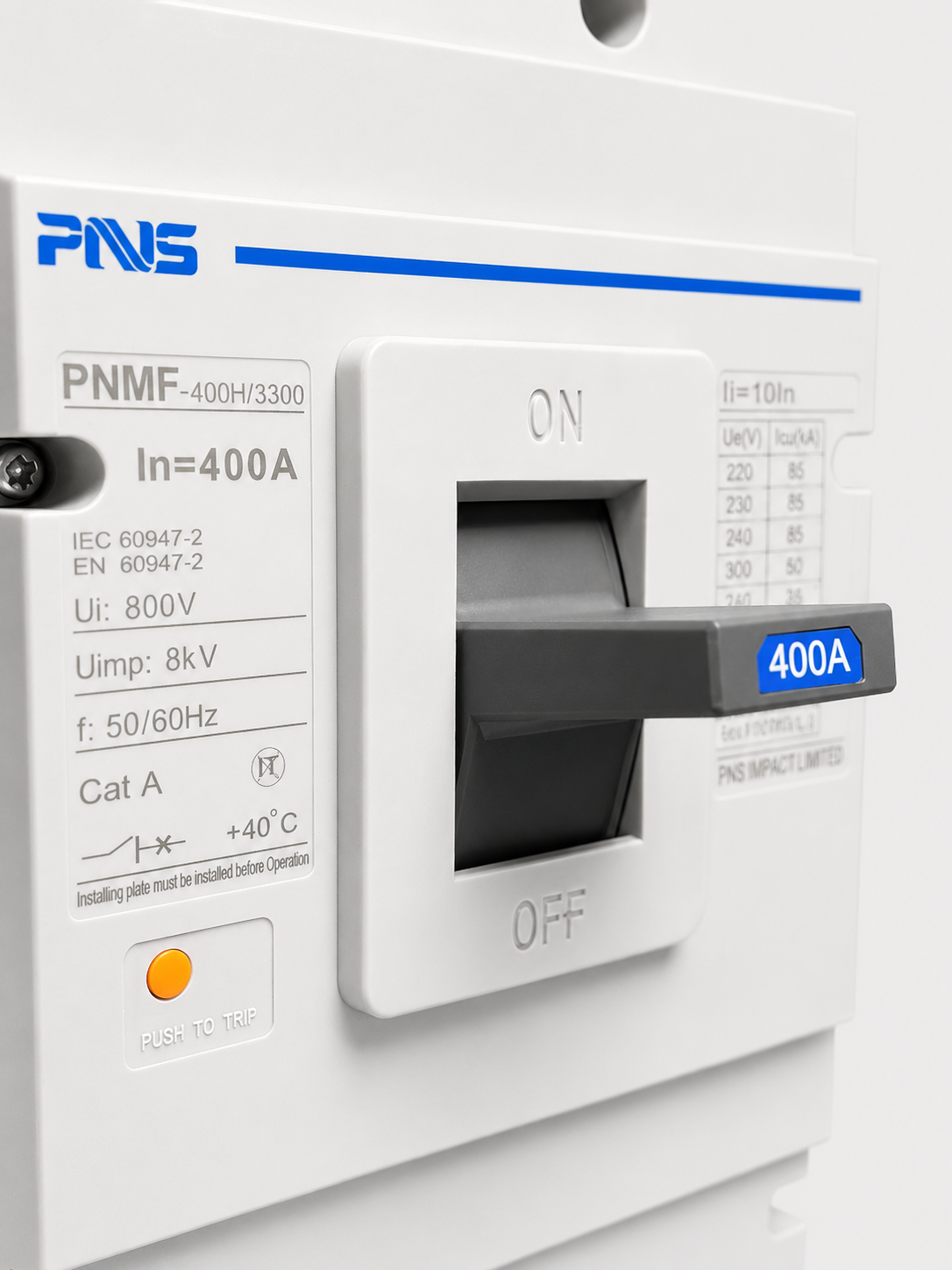 کلید اتوماتیک فیکس 400آمپر پارسنیروسان(PNS) - Image 2